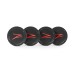 Z Centercaps | Satin Black + Red Z