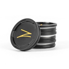 Z Centercaps | Satin Black + Yellow Z
