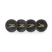 Z Centercaps | Satin Black + Yellow Z