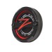 5-Piece Centercaps | Satin Black + Red Z + Carbon Fibre Inlay