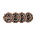 5-Piece Centercaps | Bronze + Black Z + Carbon Fibre Inlay