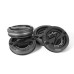 5-Piece Centercaps | Matte Gunmetal + Black Z + Carbon Fibre Inlay