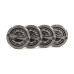 5-Piece Centercaps | Matte Gunmetal + Black Z + Carbon Fibre Inlay