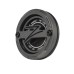5-Piece Centercaps | Matte Gunmetal + Black Z + Carbon Fibre Inlay