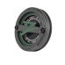 5-Piece Centercaps | Matte Gunmetal + Green Z + Carbon Fibre Inlay