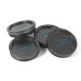 Z Centercaps | Matte Gunmetal + Blue Z