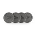 Z Centercaps | Matte Gunmetal + Gloss Black Z