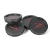 Z Centercaps | Matte Gunmetal + Red Z