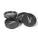 Z Centercaps | Matte Gunmetal + White Z