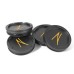 Z Centercaps | Matte Gunmetal + Yellow Z